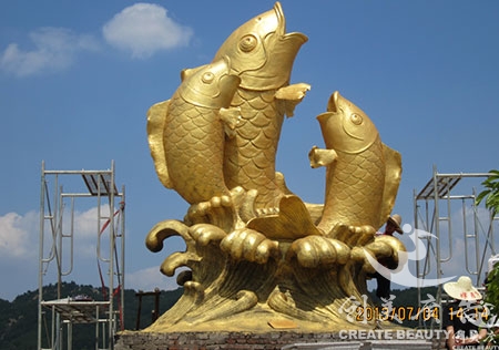 瑞金鯉魚雕塑